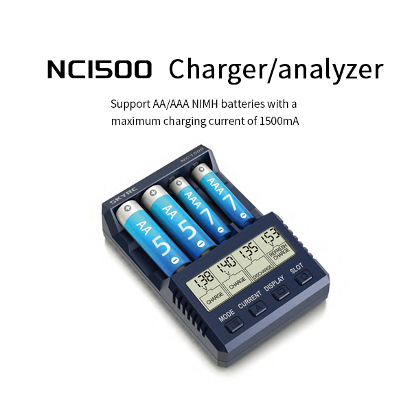 NC1500 AA/AAA 镍氢电池充电器和分析仪